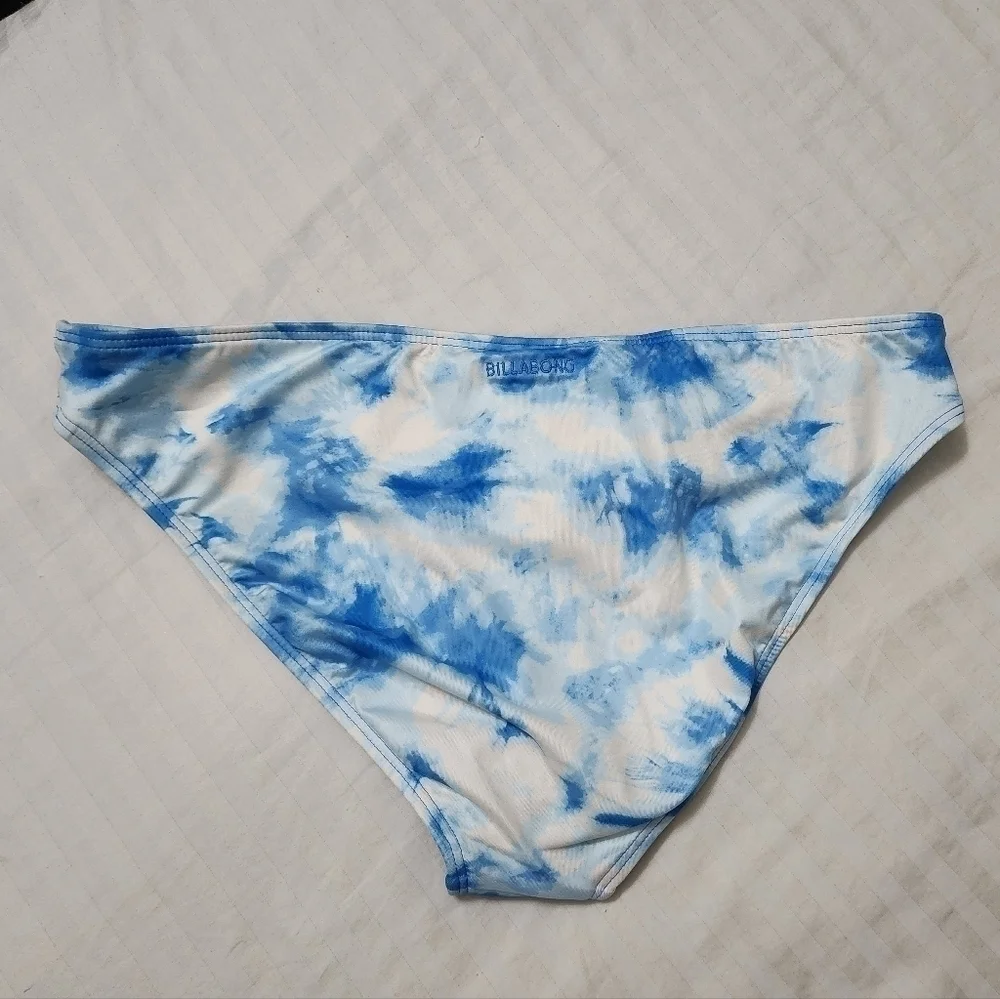 Billabong Bleached Blue Lowrider Full Coverage Bikini Bottom size XL/14